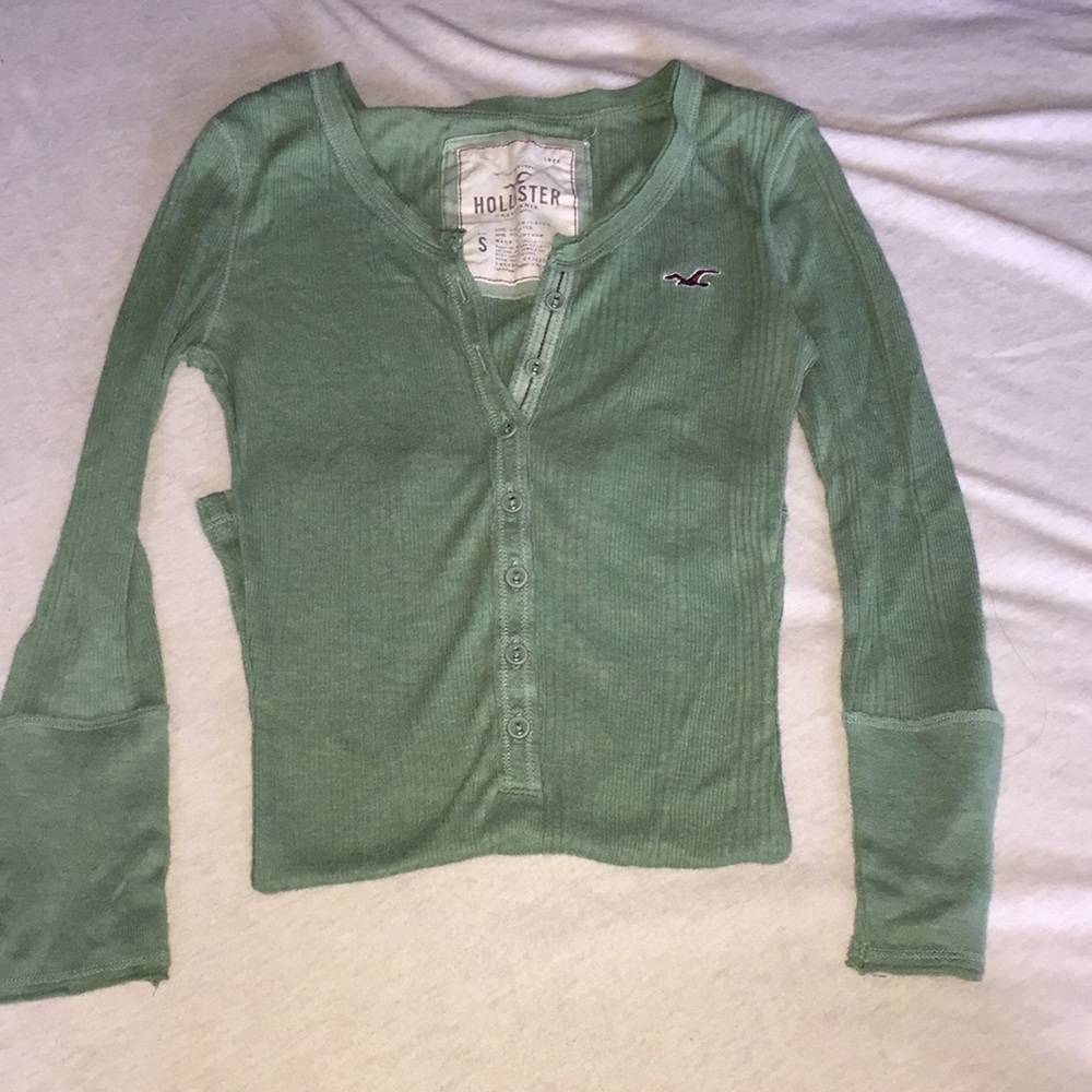 Button up 3/4 sleeve shirt